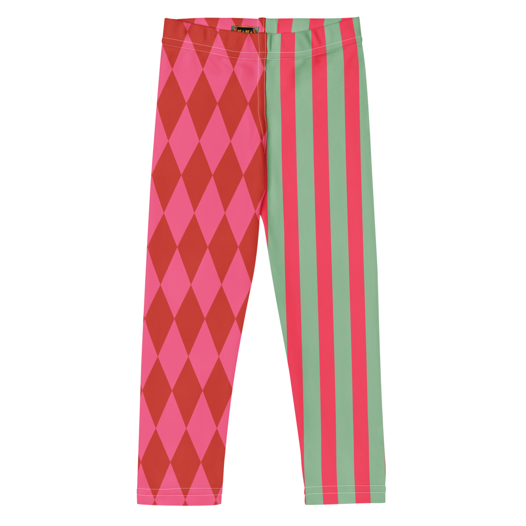 HARLEQUIN JESTER PINK KIDS Leggings