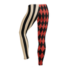 Leggings im Harlekin-Stil - Vintage-Rot
