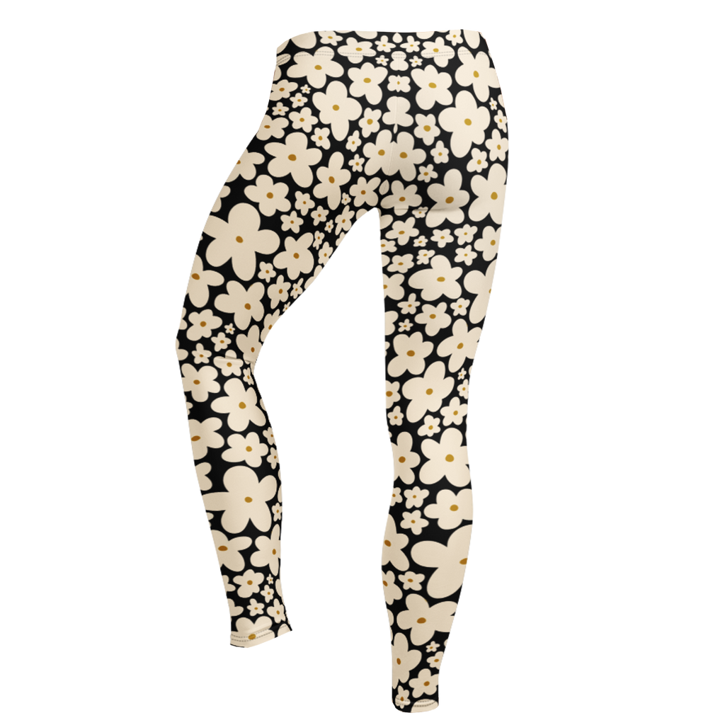 SUNNY BLOOM Leggings - BLACK
