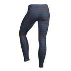 WICKED LEGS Leggings - BRAUN + MARINEBLAU GESTREIFT 