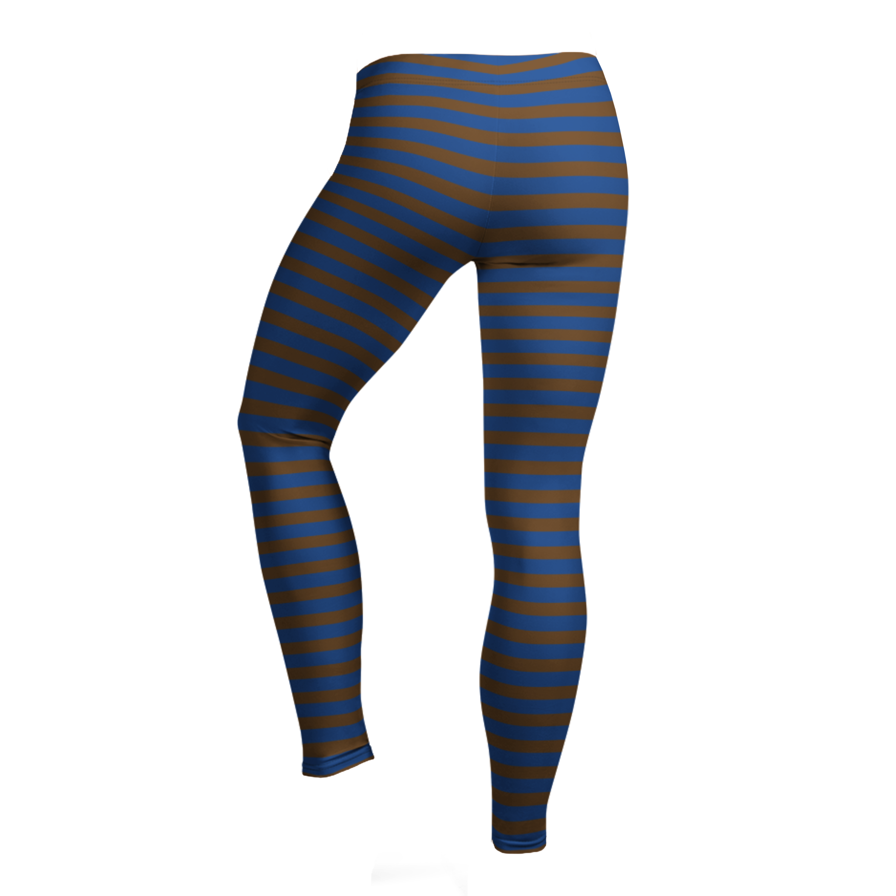 WICKED LEGS Leggings - BRAUN + MARINEBLAU GESTREIFT 