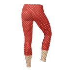 Leggings à pois - ROUGE + CRÈME