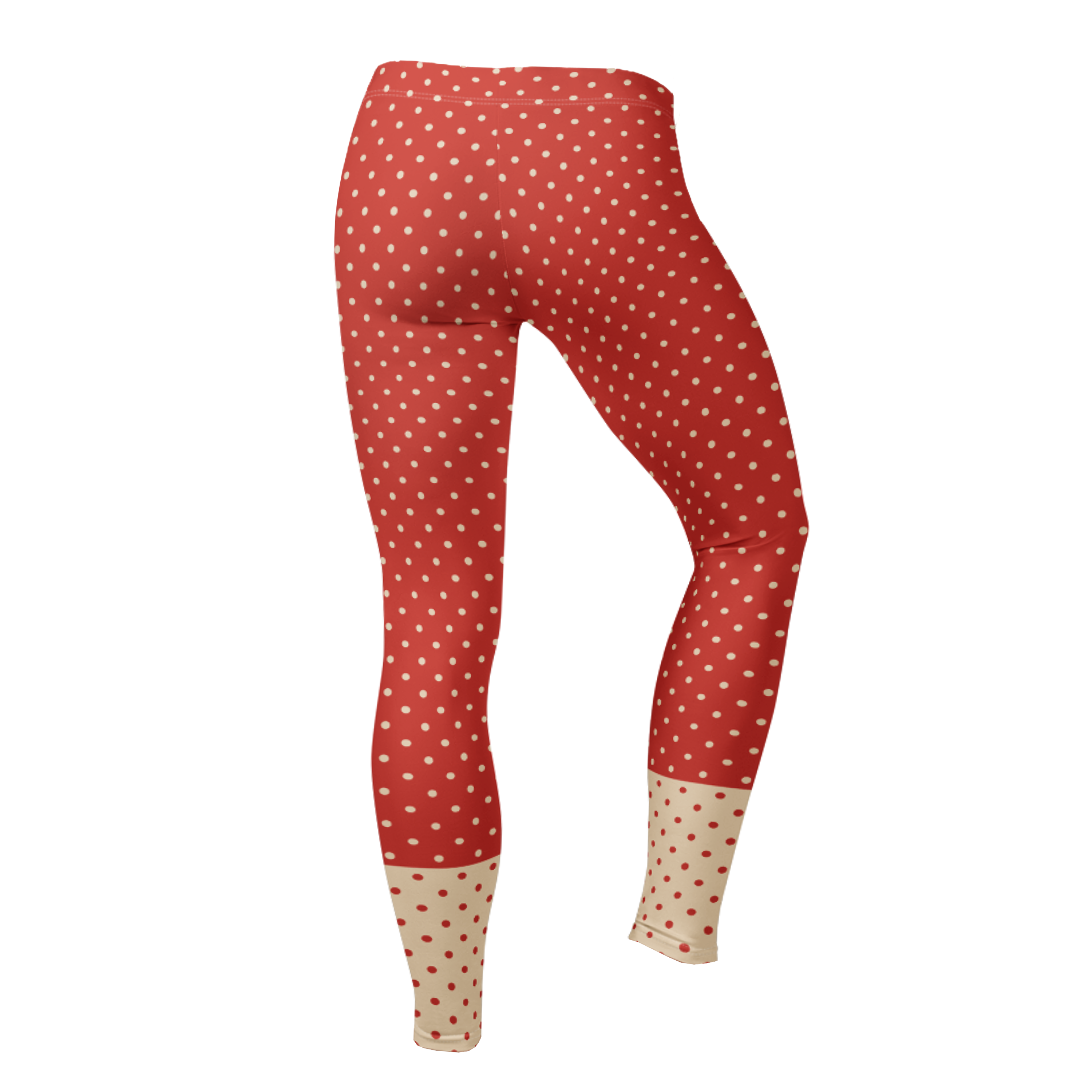 Leggings à pois - ROUGE + CRÈME