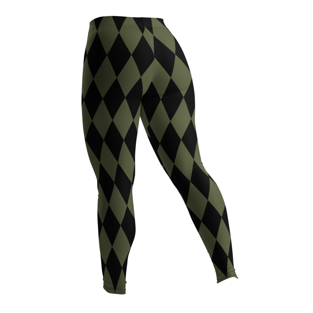 Leggings HARLEQUIN DIAMOND - VERT OLIVE