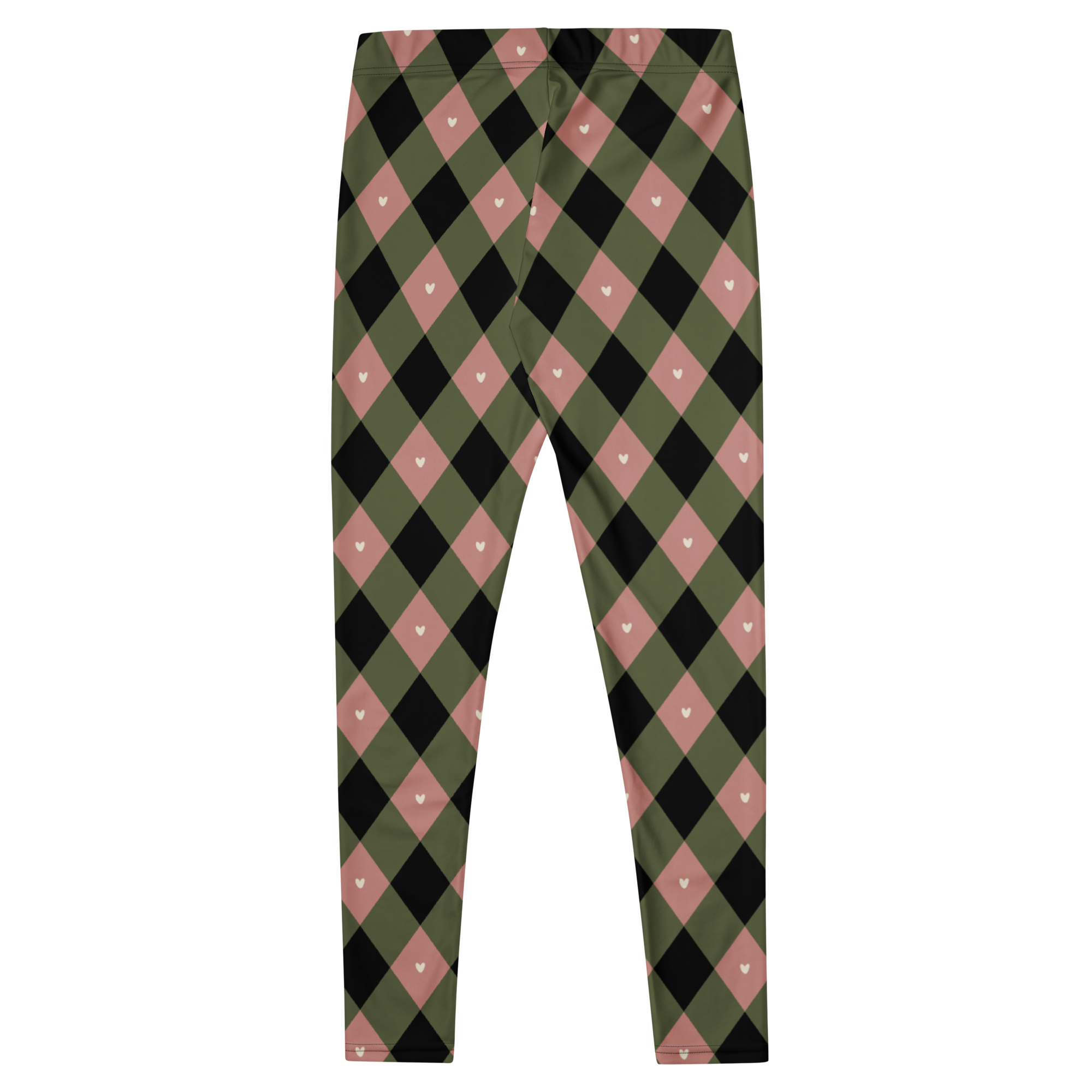 Leggings QUEEN OF HEARTS - Olive + Mauve