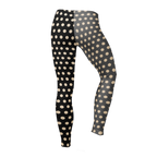 CLOWN POLKA DOT Leggings - SILENT FILM GRAYSCALE