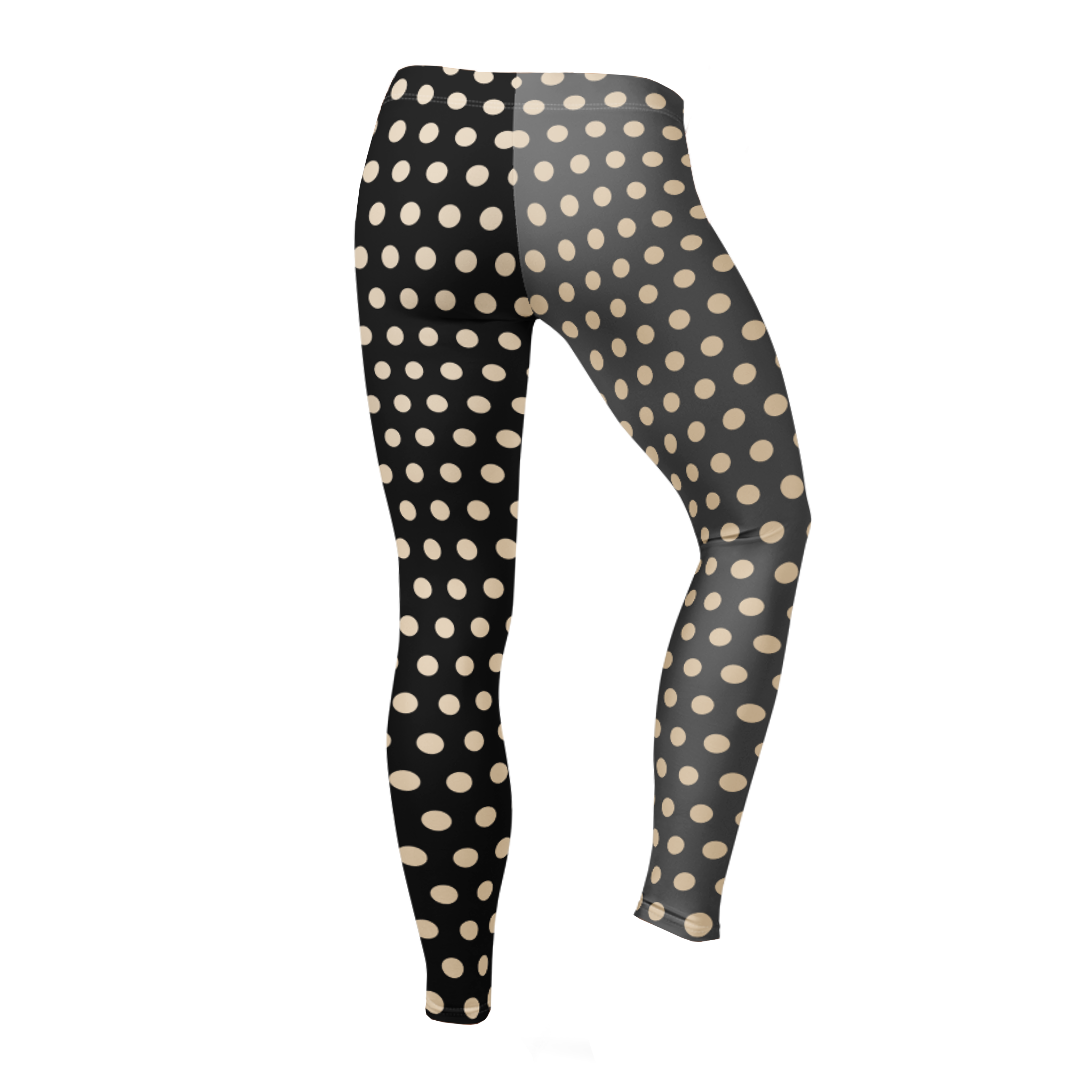 CLOWN POLKA DOT Leggings - SILENT FILM GRAYSCALE