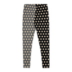 CLOWN POLKA DOT Leggings - SILENT FILM GRAYSCALE