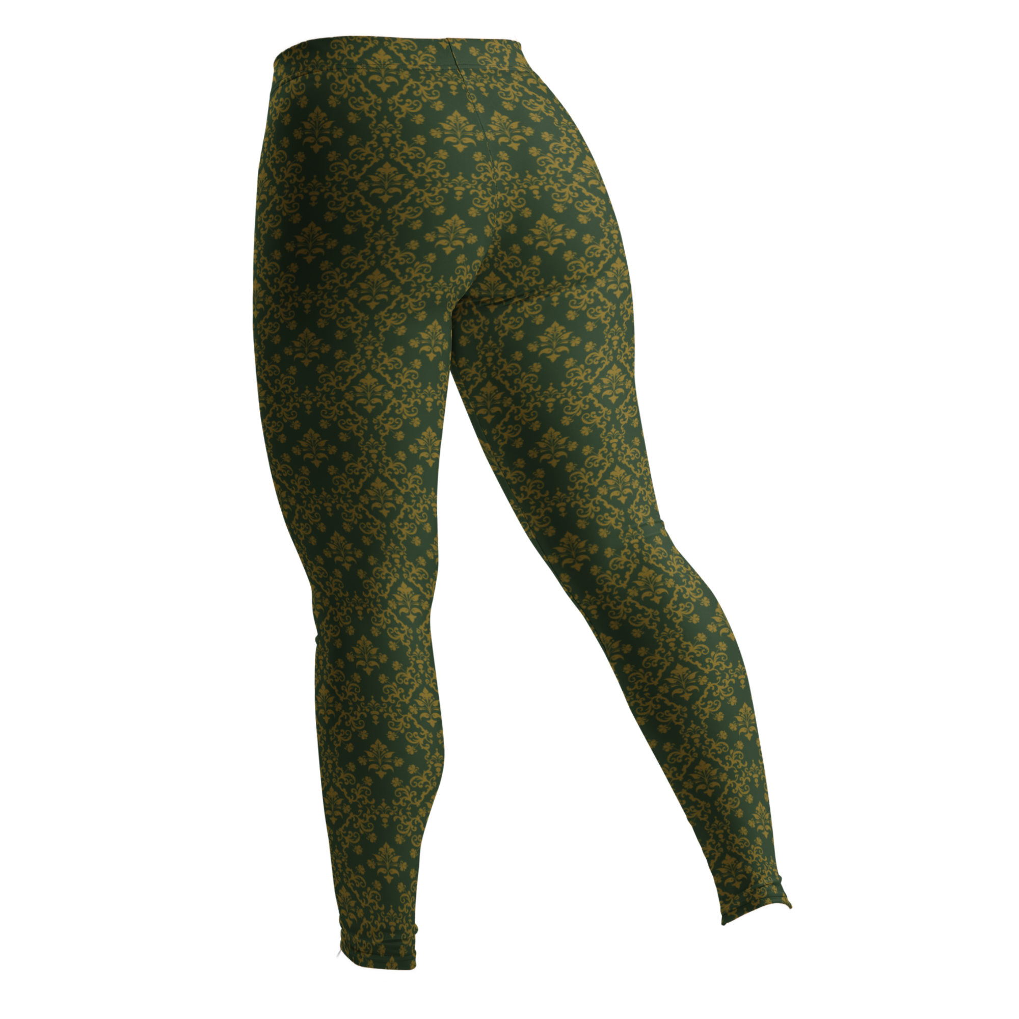 EMERALD GOTHIC DAMASK Leggings