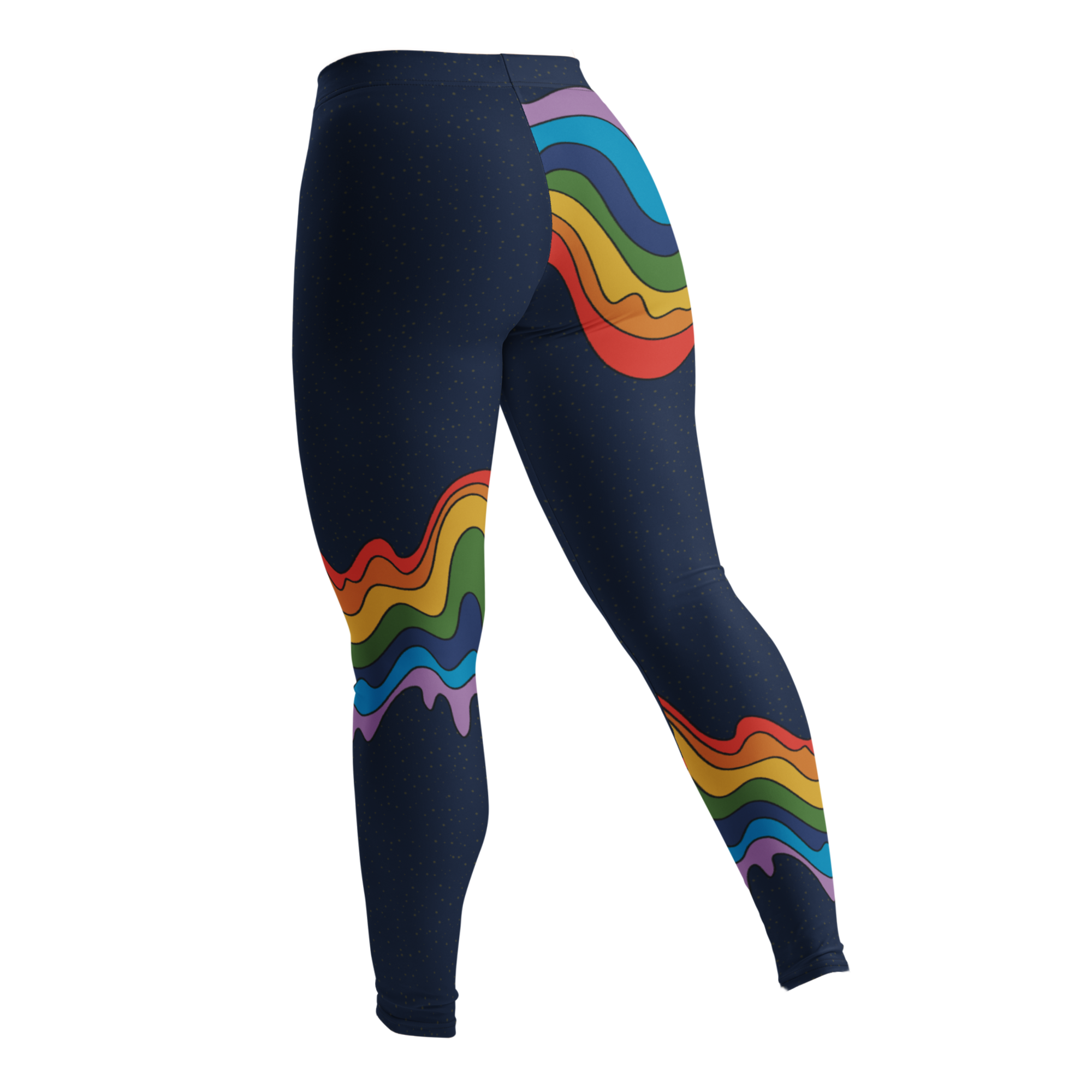 RAINBOW RIVER - Trippy Liquid Wave Leggings