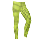 SCHOOL GRID Leggings - NEON YELLOW