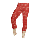 Leggings à pois - ROUGE + CRÈME