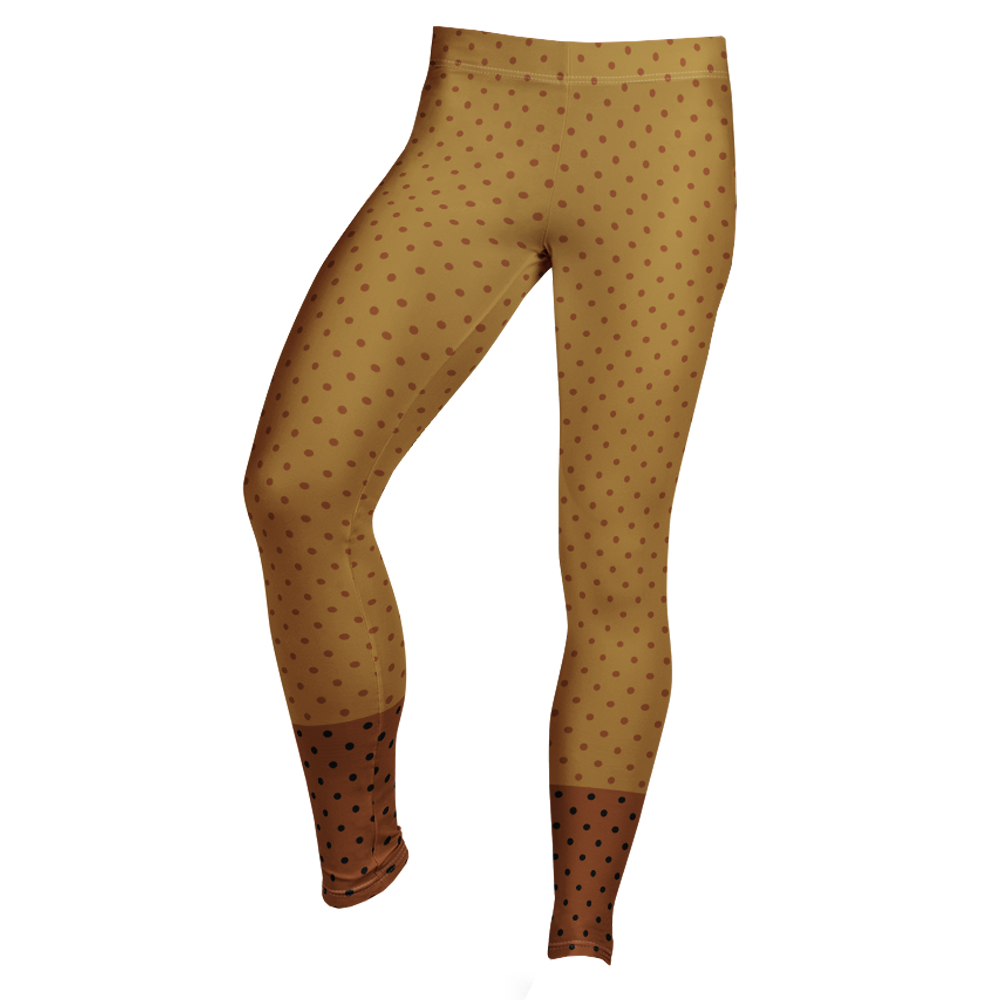 Leggings à pois - Moutarde