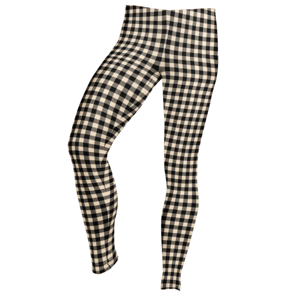 Leggings vichy - Noir et blanc