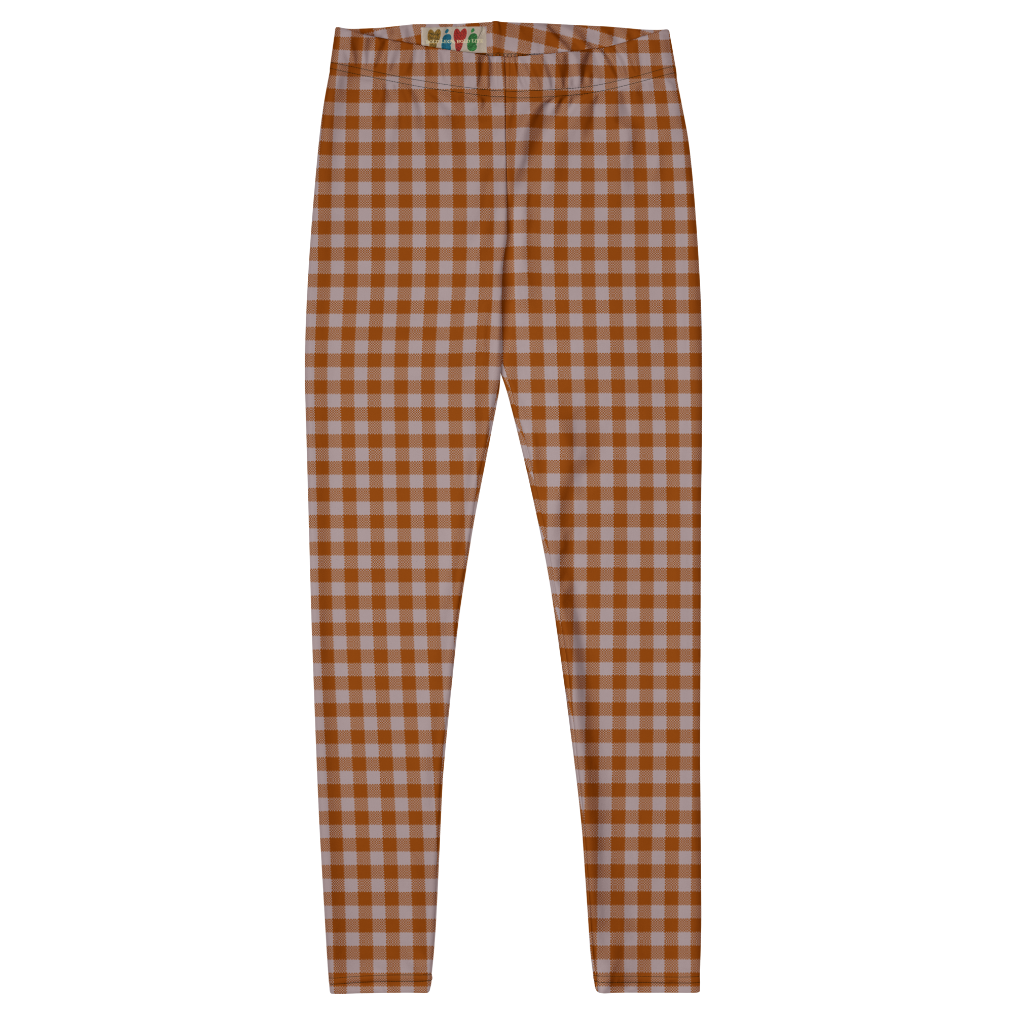 Leggings GINGHAM LOVER - Terracotta + Mauve