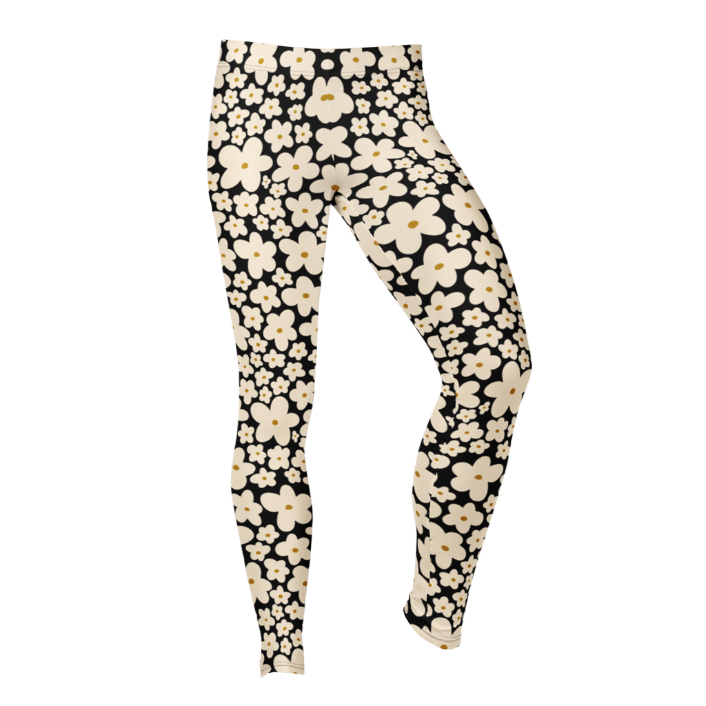 SUNNY BLOOM Leggings - BLACK