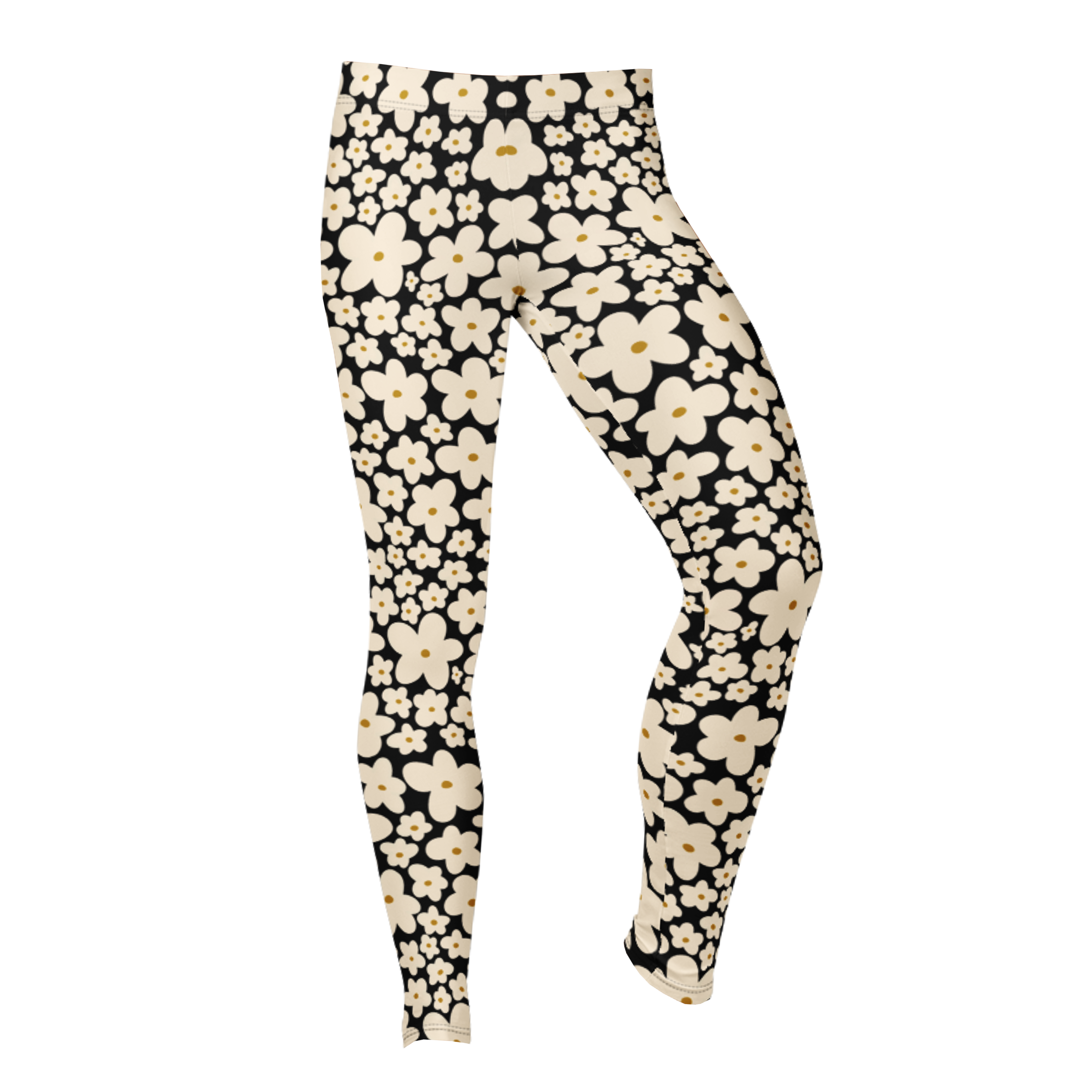 SUNNY BLOOM Leggings - BLACK