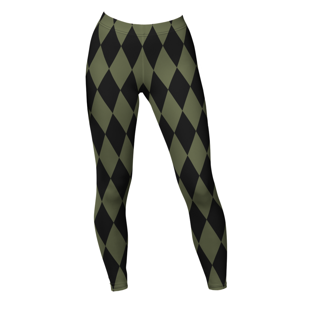 Leggings HARLEQUIN DIAMOND - VERT OLIVE
