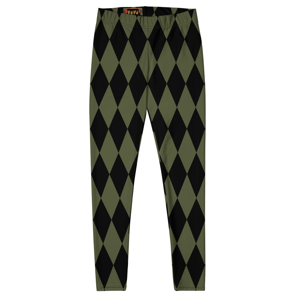 Leggings HARLEQUIN DIAMOND - VERT OLIVE