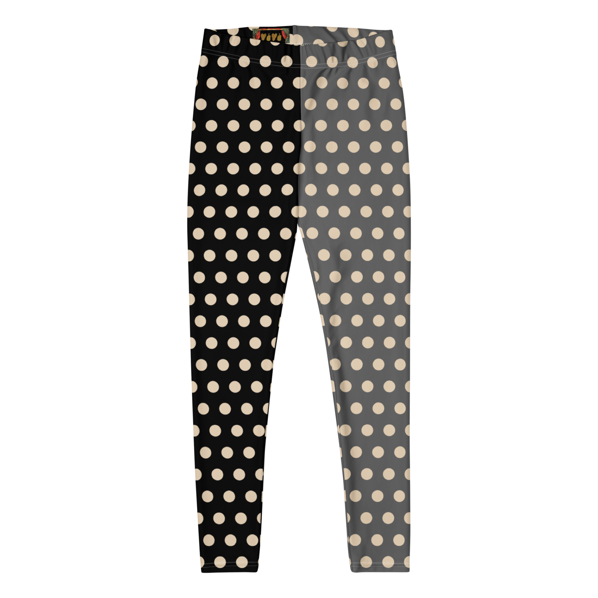 CLOWN POLKA DOT Leggings - SILENT FILM GRAYSCALE