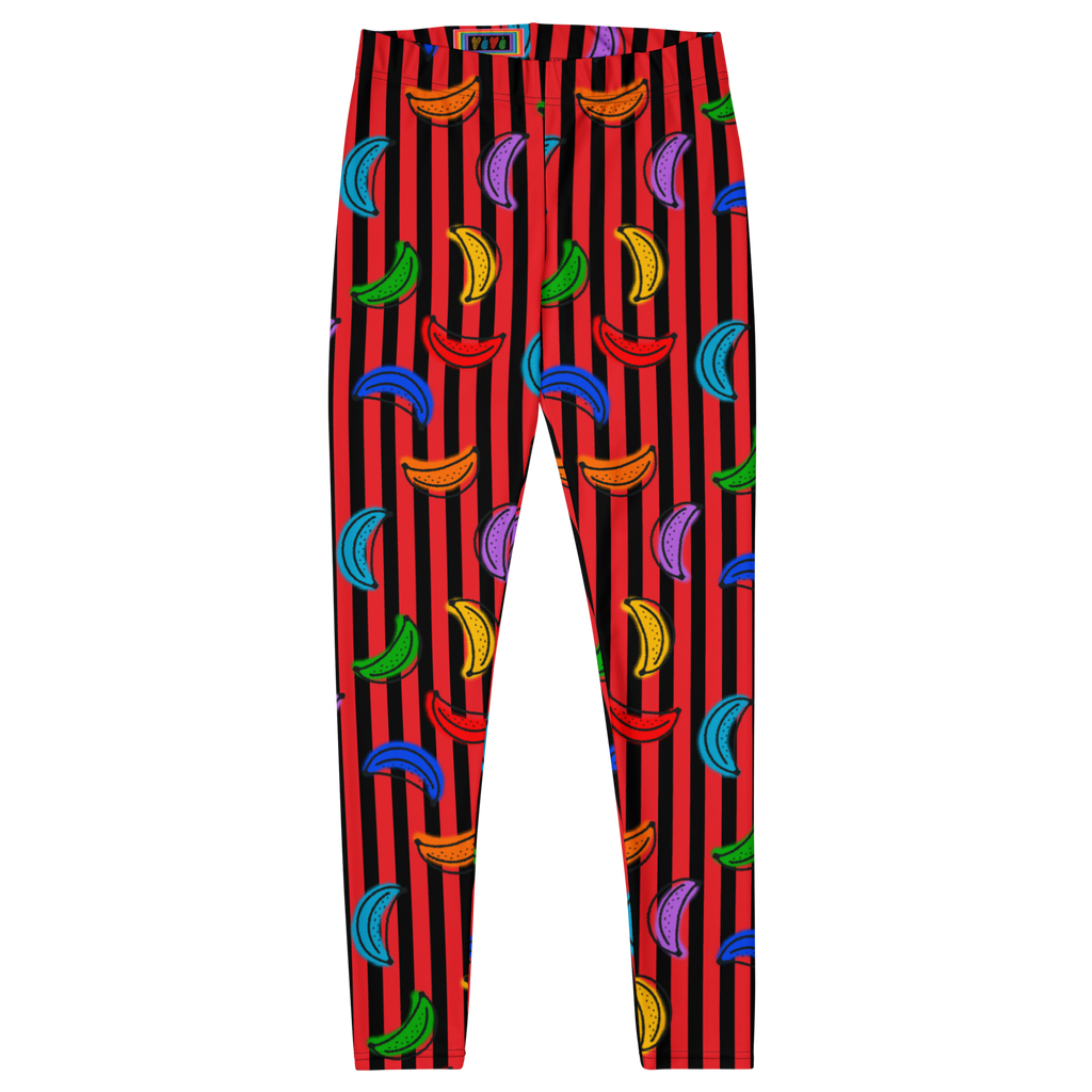RAINBOW PRIDE LEGGINGS - BANANA STRIPE TIGHTS - 7 COLORS AVAILABLE FOR MATCHING OUTFIT