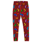 RAINBOW PRIDE LEGGINGS - BANANA STRIPE TIGHTS - 7 COLORS AVAILABLE FOR MATCHING OUTFIT