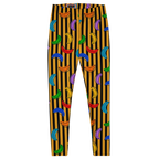 RAINBOW PRIDE LEGGINGS - BANANA STRIPE TIGHTS - 7 COLORS AVAILABLE FOR MATCHING OUTFIT