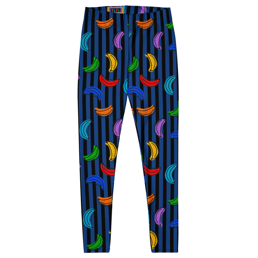 RAINBOW PRIDE LEGGINGS - BANANA STRIPE TIGHTS - 7 COLORS AVAILABLE FOR MATCHING OUTFIT