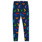 RAINBOW PRIDE LEGGINGS - BANANA STRIPE TIGHTS - 7 COLORS AVAILABLE FOR MATCHING OUTFIT