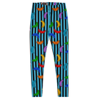 RAINBOW PRIDE LEGGINGS - BANANA STRIPE TIGHTS - 7 COLORS AVAILABLE FOR MATCHING OUTFIT