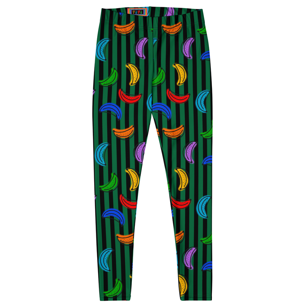 RAINBOW PRIDE LEGGINGS - BANANA STRIPE TIGHTS - 7 COLORS AVAILABLE FOR MATCHING OUTFIT