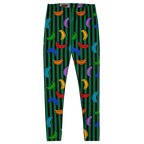 RAINBOW PRIDE LEGGINGS - BANANA STRIPE TIGHTS - 7 COLORS AVAILABLE FOR MATCHING OUTFIT