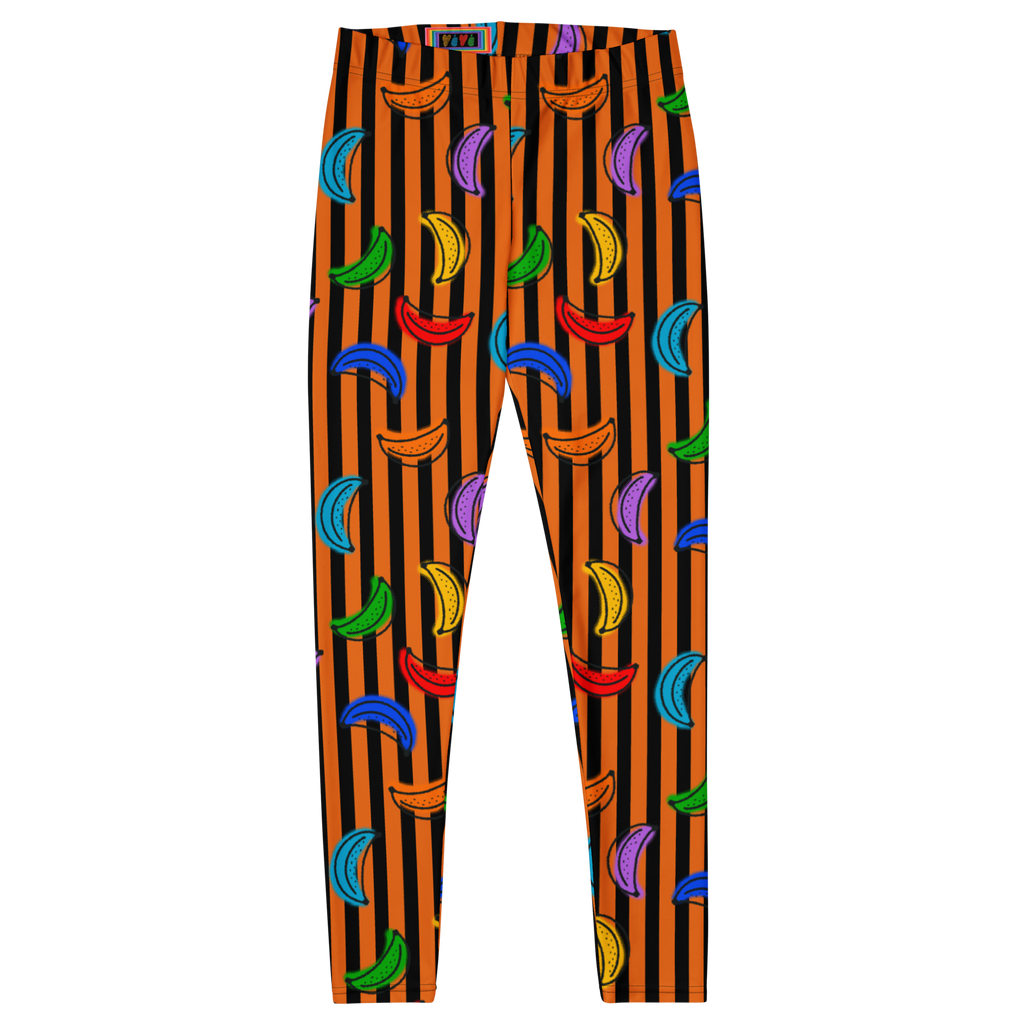 RAINBOW PRIDE LEGGINGS - BANANA STRIPE TIGHTS - 7 COLORS AVAILABLE FOR MATCHING OUTFIT