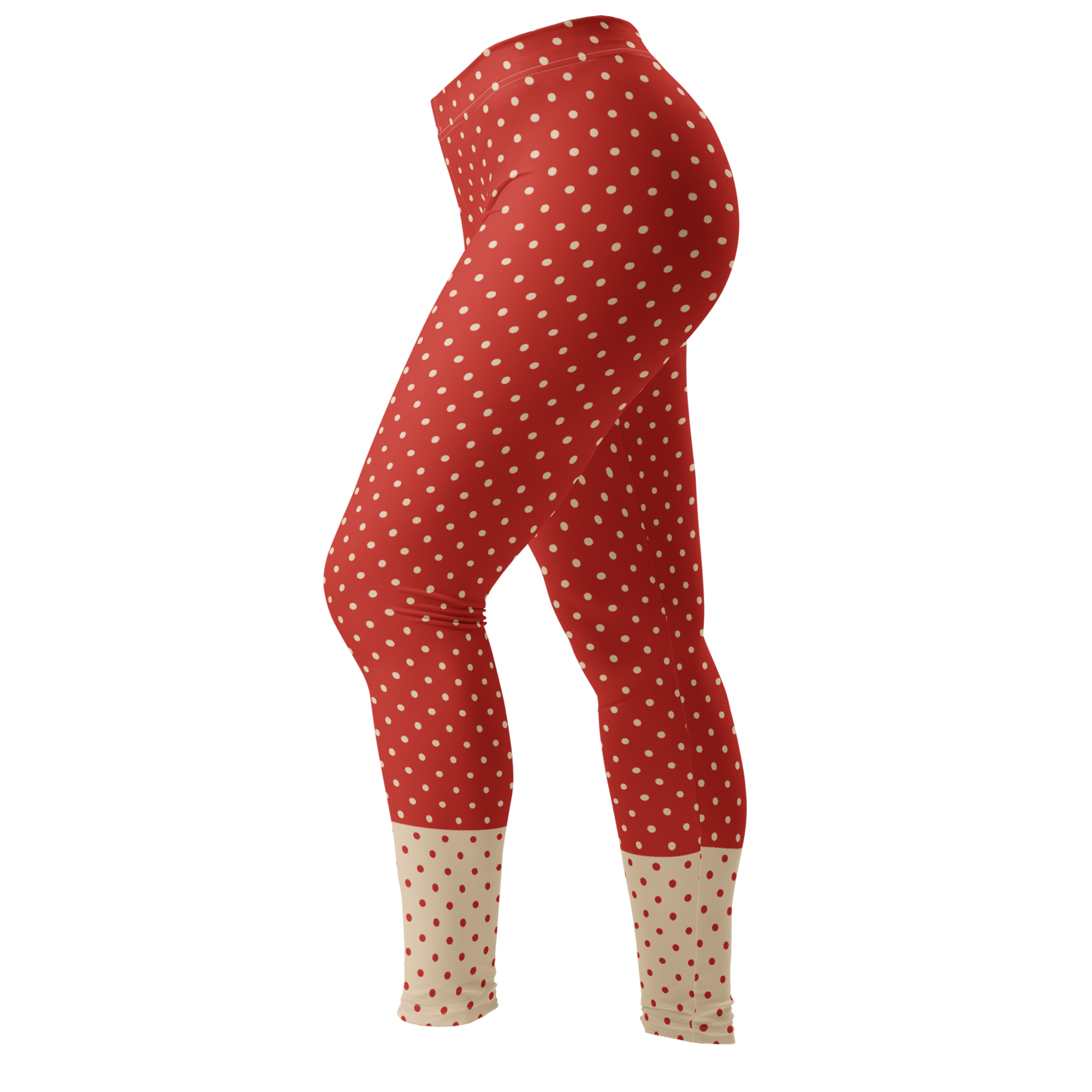 Leggings à pois - ROUGE + CRÈME