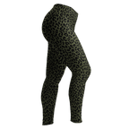 LEOPARD LOVER Leggings - OLIVE GREEN
