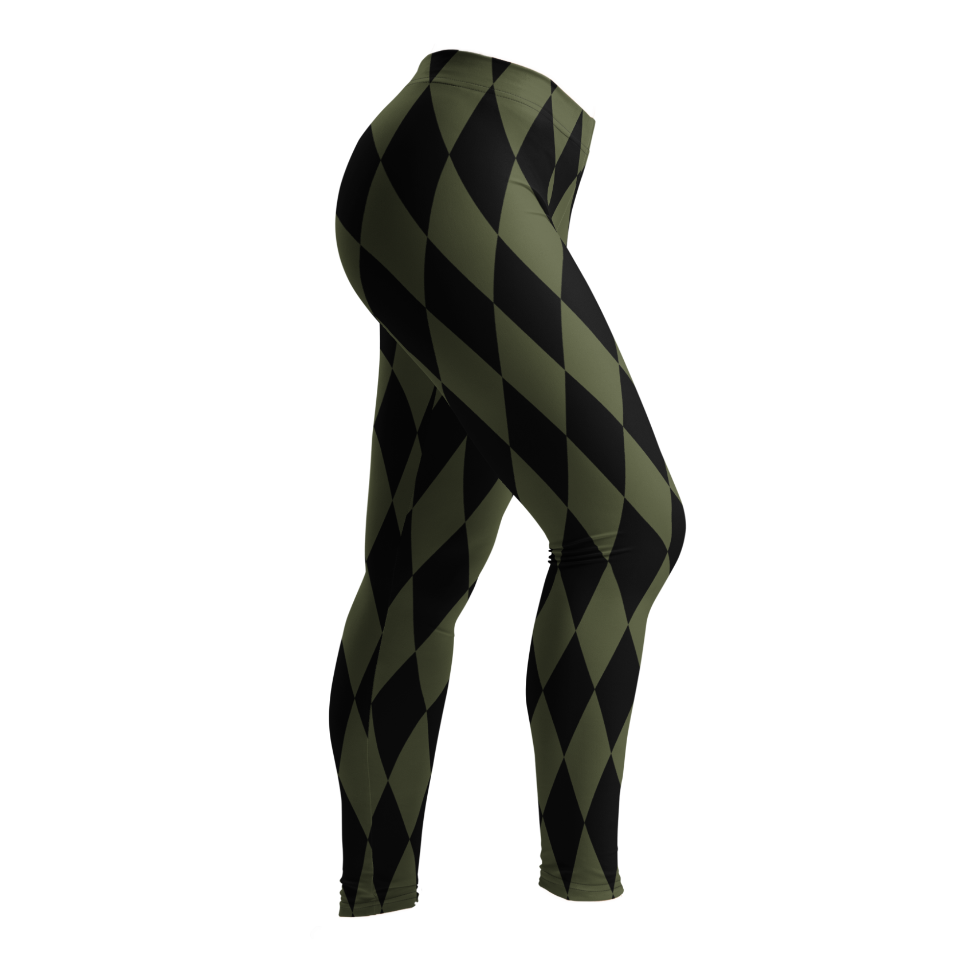 Leggings HARLEQUIN DIAMOND - VERT OLIVE