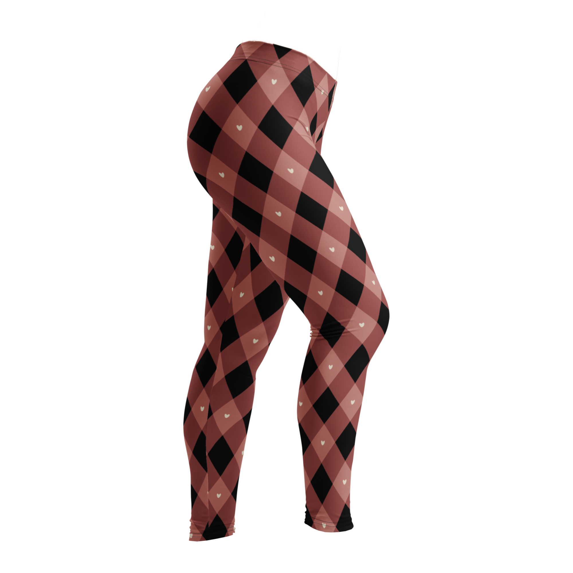 Leggings QUEEN OF HEARTS - Rose poudré 