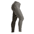 CLOWN POLKA DOT Leggings - SILENT FILM GRAYSCALE
