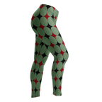 HARLEQUIN DIAMOND Leggings - OLIVGRÜN