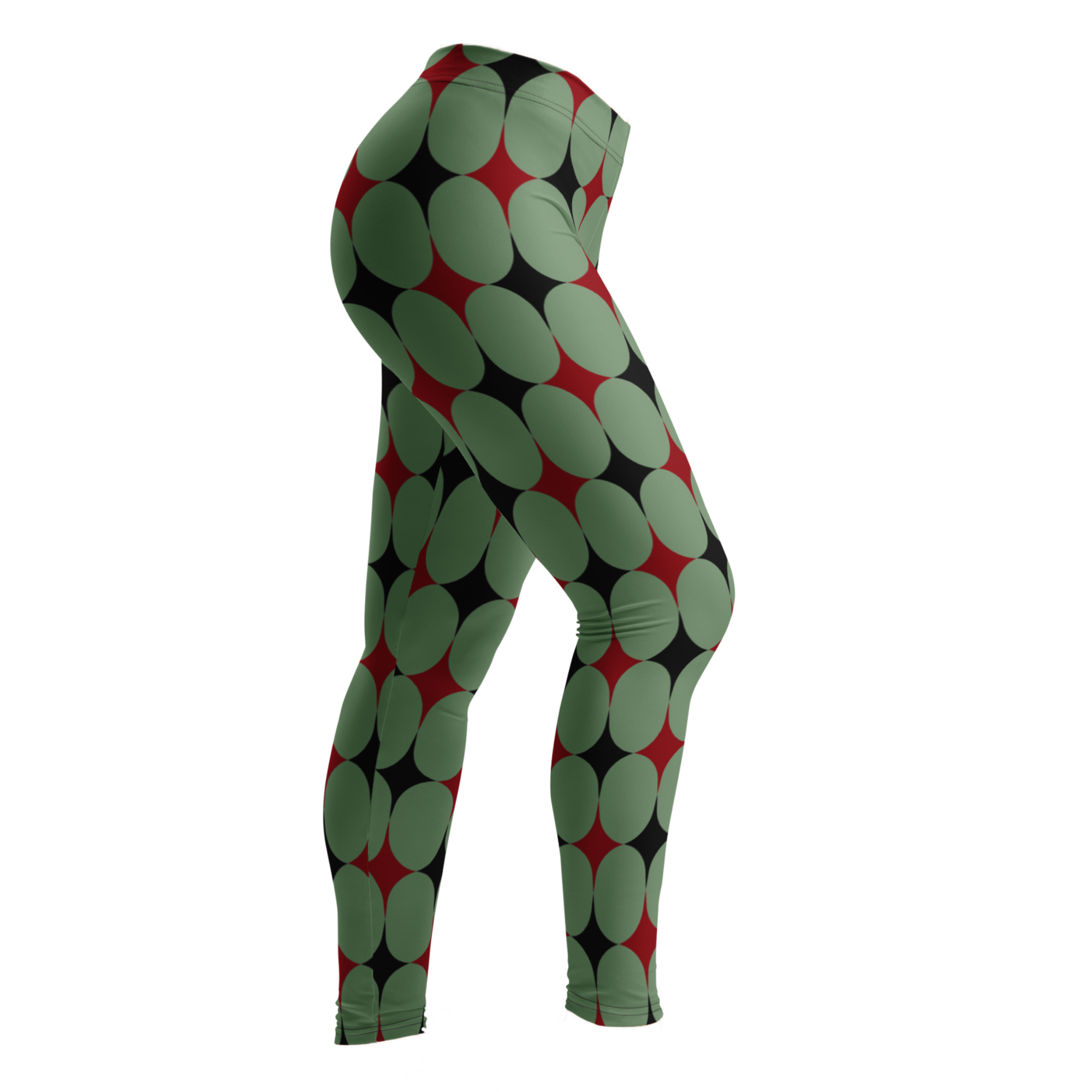 HARLEQUIN DIAMOND Leggings - OLIVGRÜN