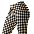 Leggings vichy - Noir et blanc