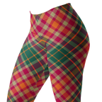 TARTAN Leggings - Rosa + Grün