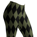 Leggings HARLEQUIN DIAMOND - VERT OLIVE