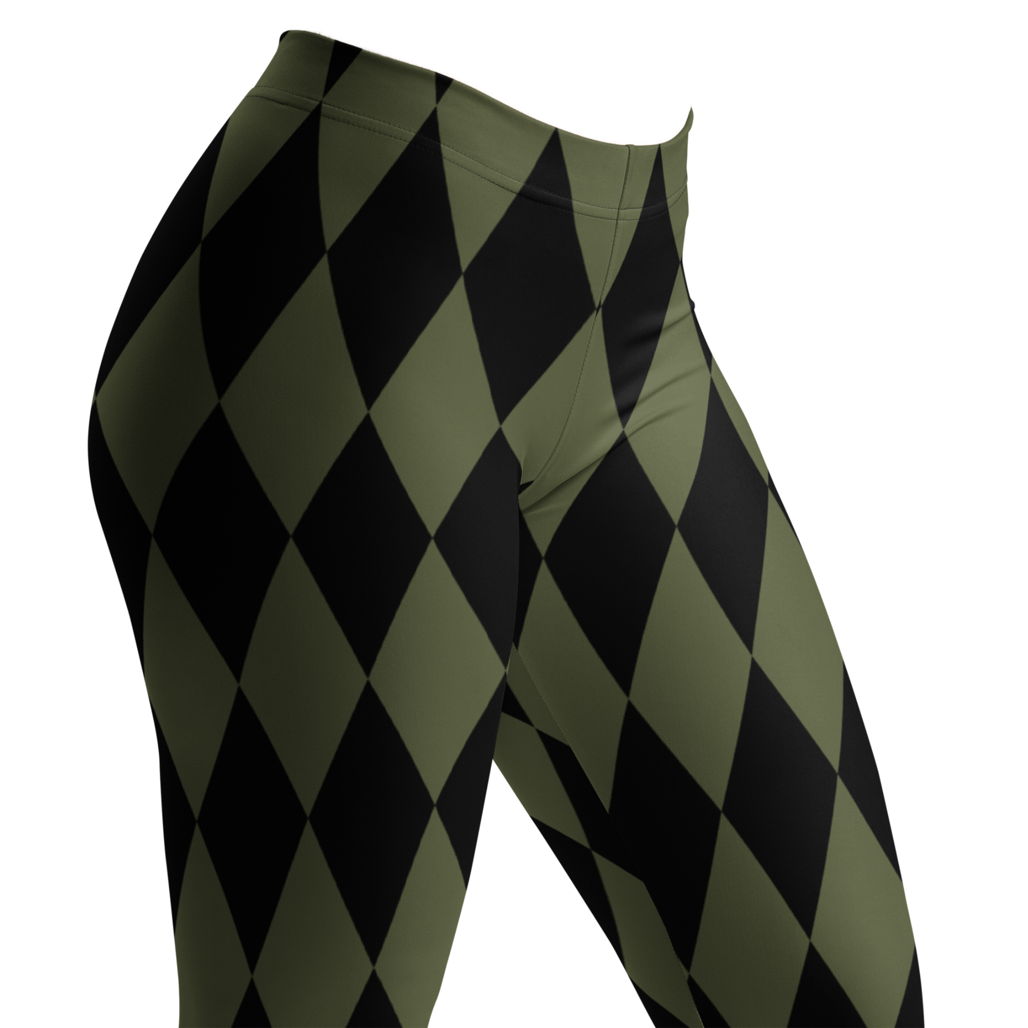 Leggings HARLEQUIN DIAMOND - VERT OLIVE