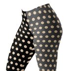 CLOWN POLKA DOT Leggings - SILENT FILM GRAYSCALE