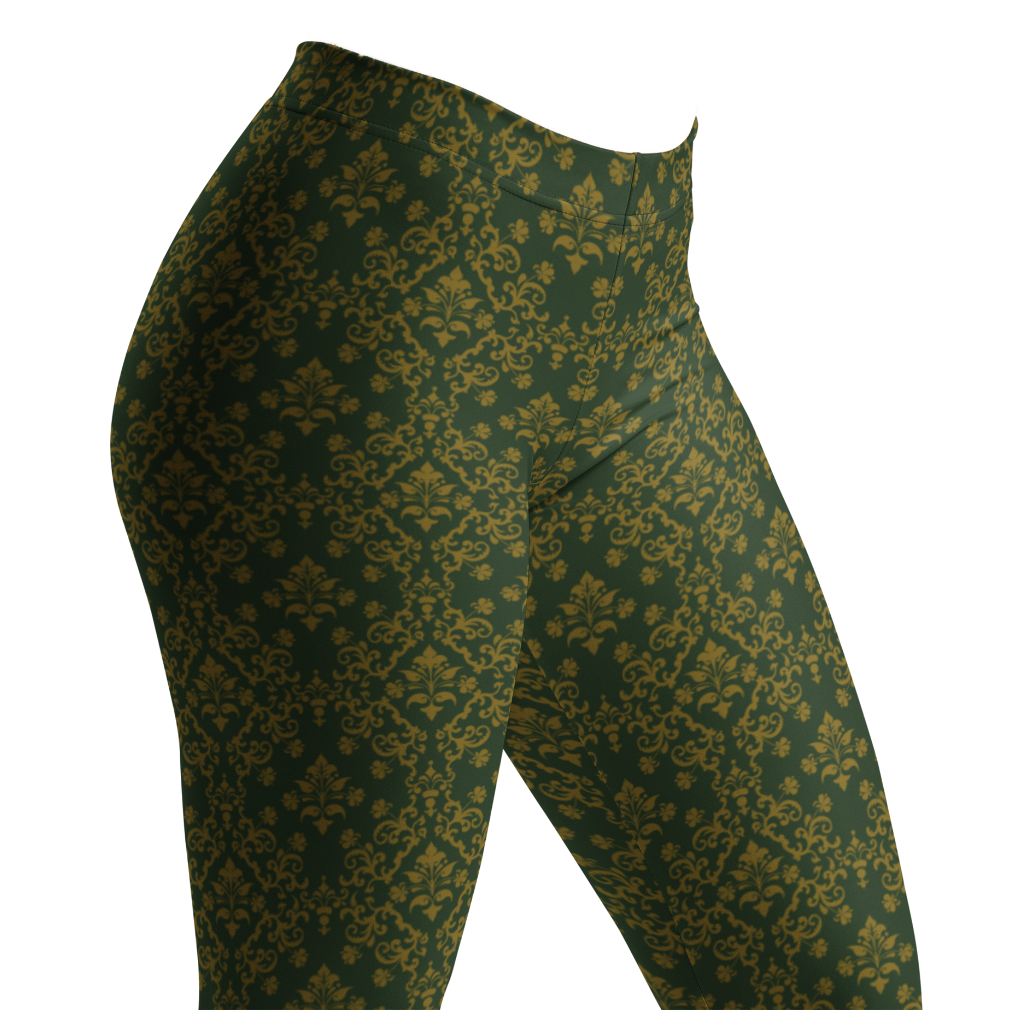 EMERALD GOTHIC DAMASK Leggings