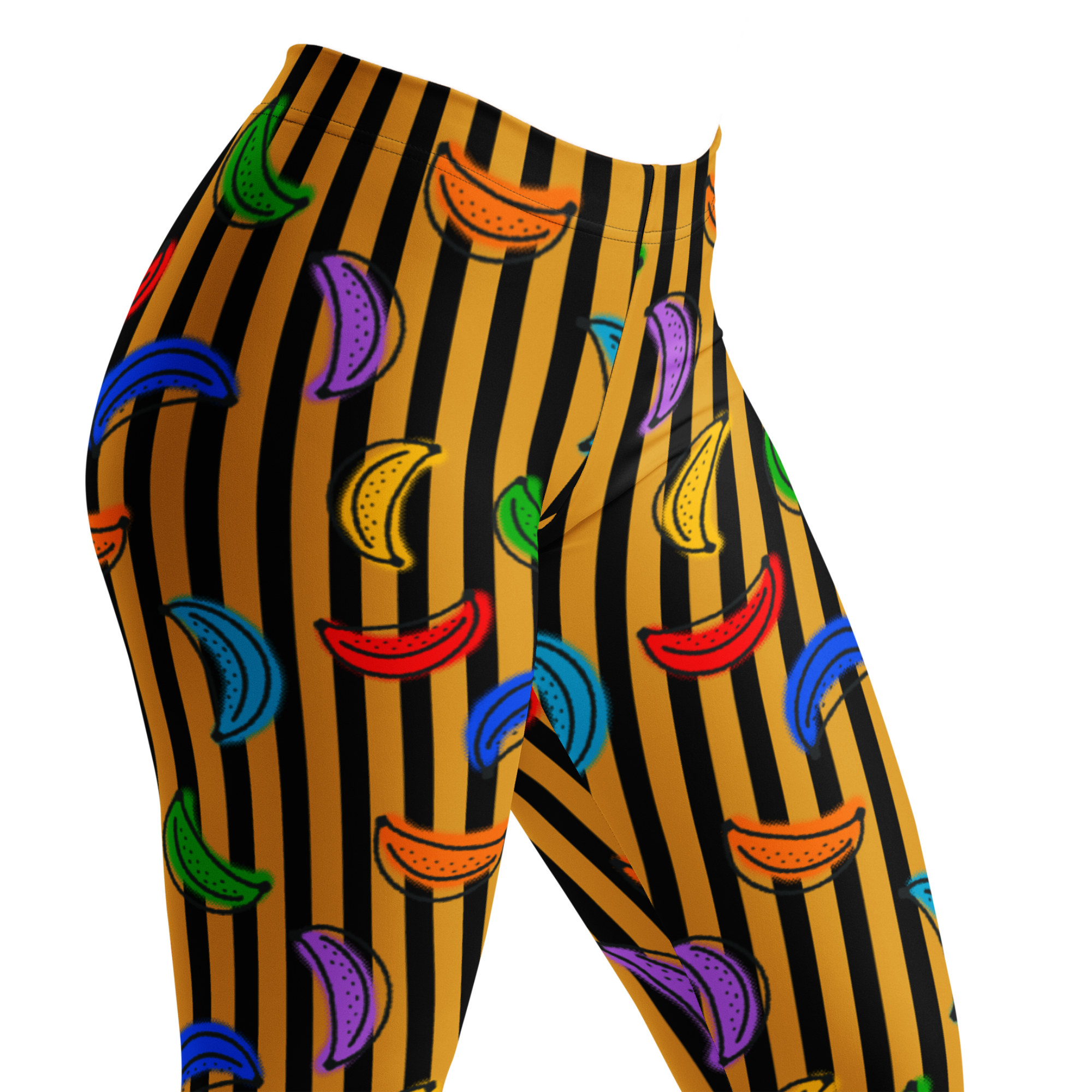 RAINBOW BANANA Leggings - 7 colors stripe available