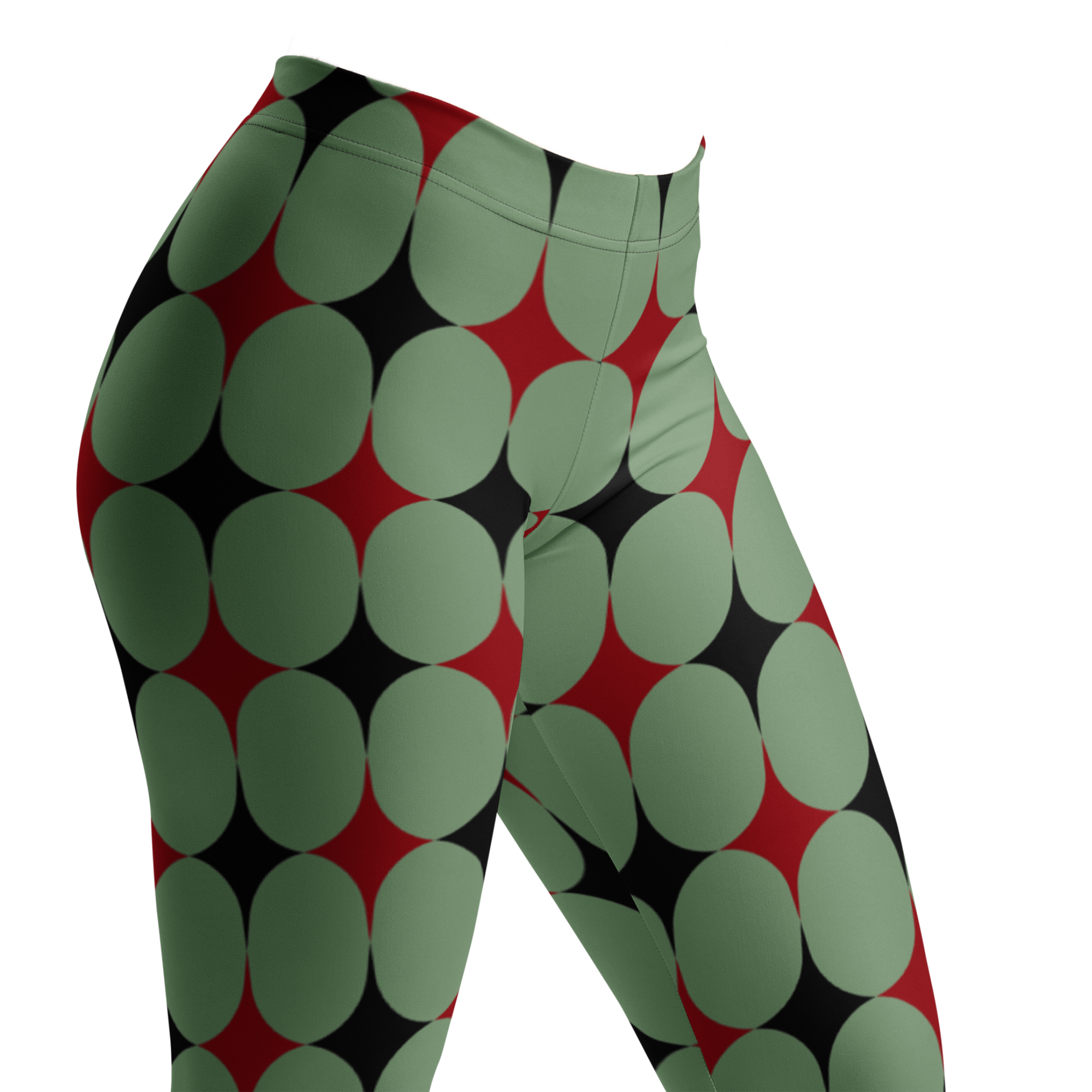 HARLEQUIN DIAMOND Leggings - OLIVGRÜN