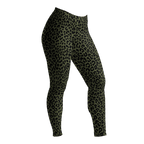 LEOPARD LOVER Leggings - OLIVE GREEN