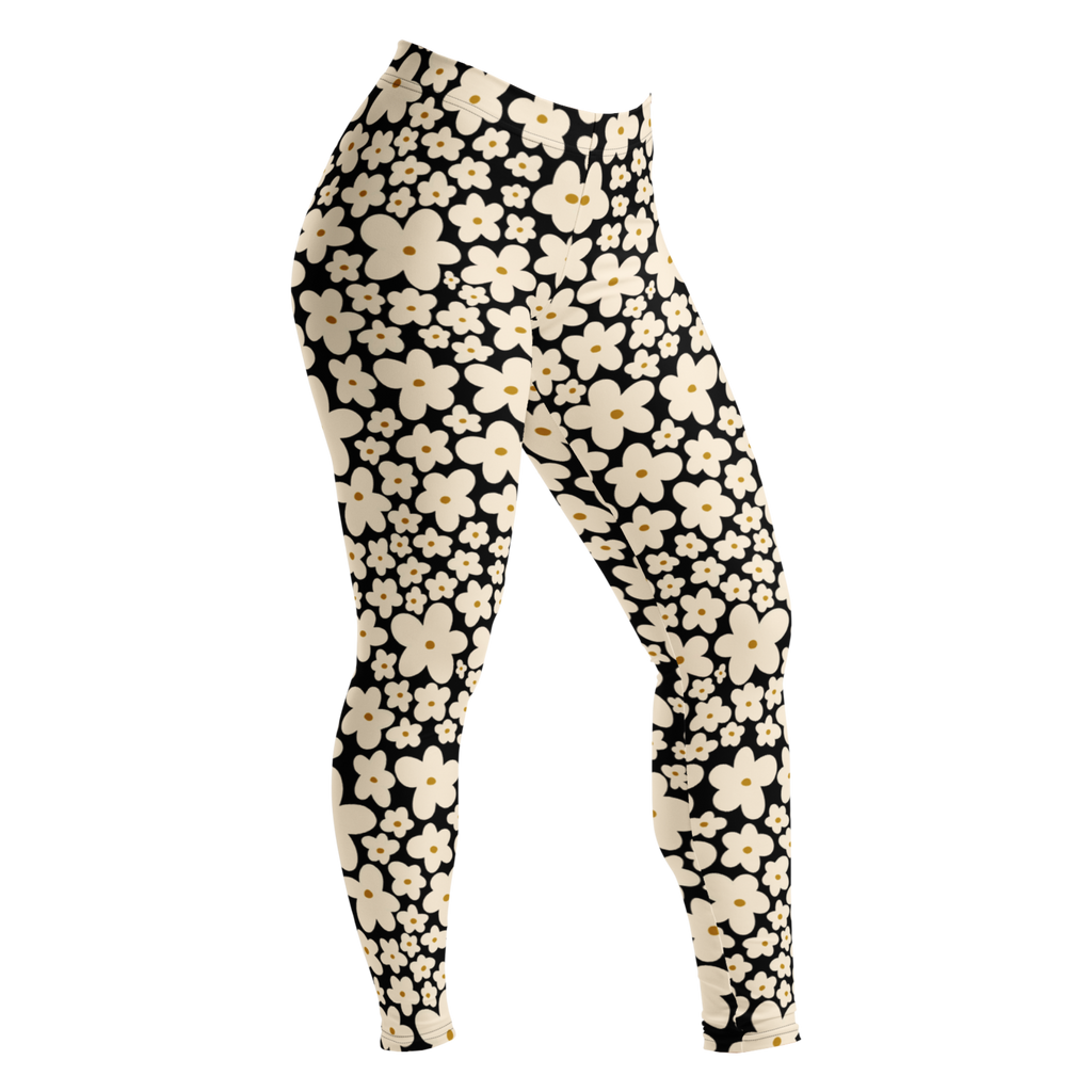SUNNY BLOOM Leggings - BLACK